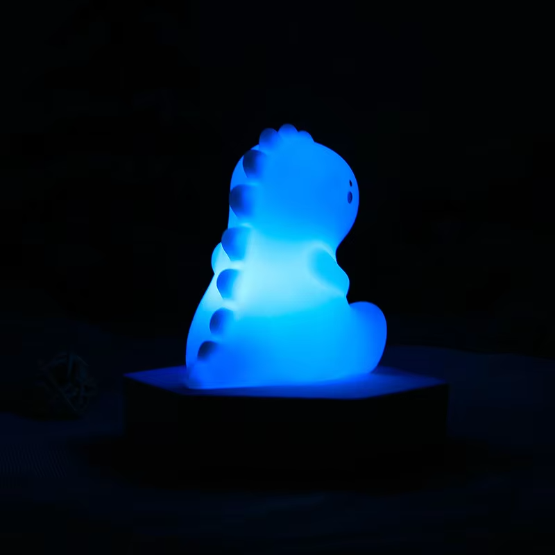 Dinosaur LED Night Light Ornament Modern Creative Cartoon Glowing Decor for Bedroom & Nursing Bedside AAA Battery Powered, Wholesale Available