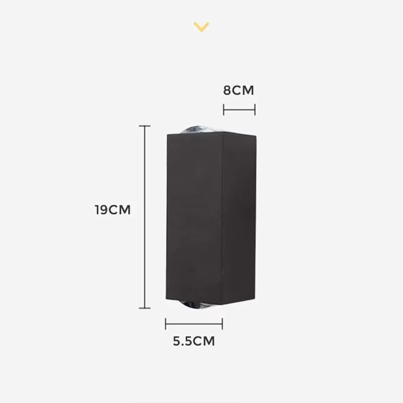 Outdoor Wall Lights for Balconies, Staircases & Corridors | Simple LED Three-Beam Lights | Courtyard Waterproof & Bedroom Wall Lighting