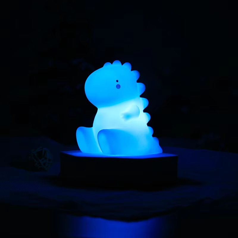 Dinosaur LED Night Light Ornament Modern Creative Cartoon Glowing Decor for Bedroom & Nursing Bedside AAA Battery Powered, Wholesale Available