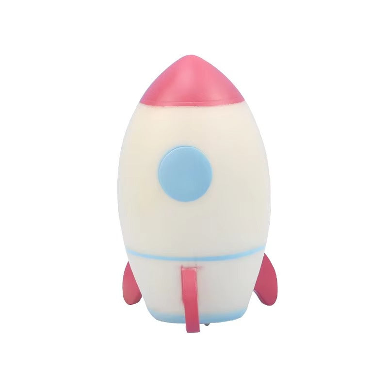 Wholesale Small LED Rocket Night Light | Touch Control Bedside Lamp for Kids | Battery-Powered for Bedroom & Street Stalls