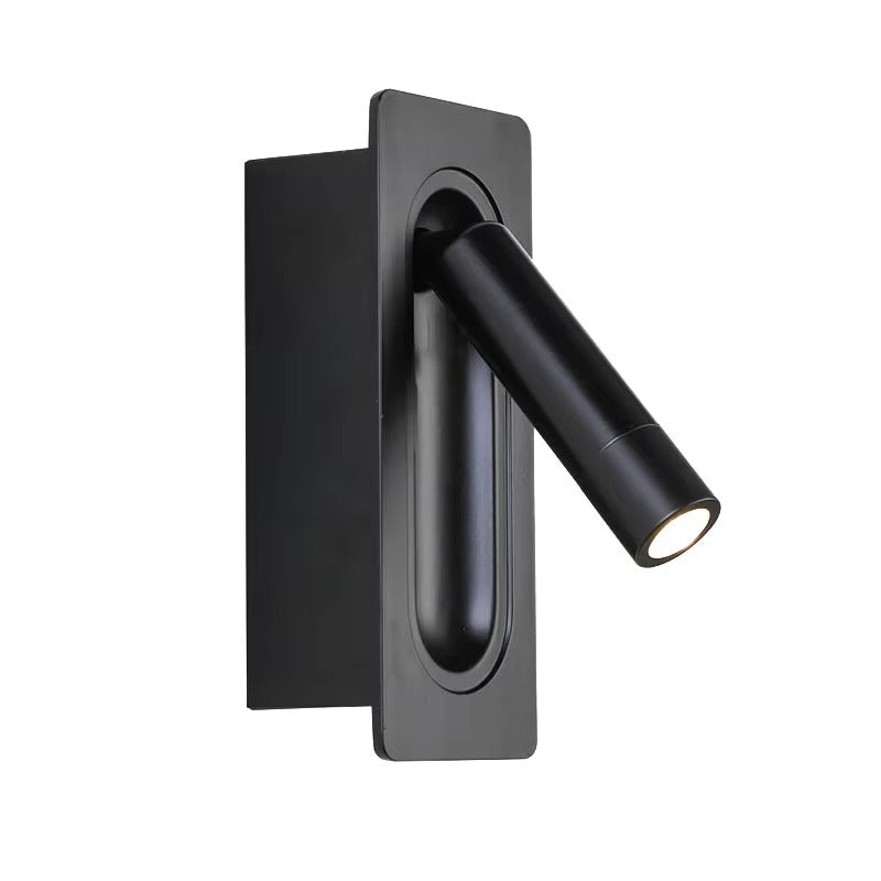 Rotatable Reading Light for Hotel Bedrooms | Embedded Wall Light with LED | Guest Room Bedside Lighting