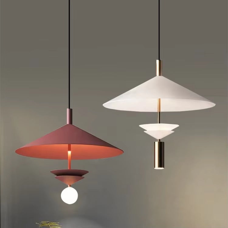 Postmodern Minimalist Nordic Flying Saucer Pendant Light Artistic Spotlight for Restaurants, Cafes, Milk Tea Shops & Hotels