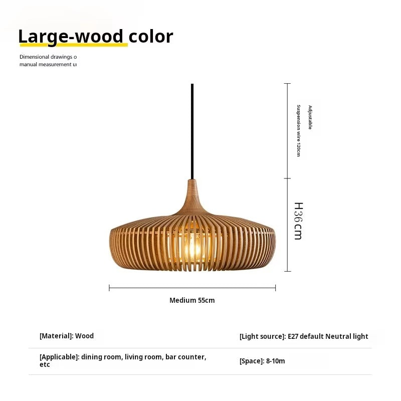 Vintage Style Walnut Finish Lighted Ceiling Fan Silent Ceiling Fan with Light for Living & Dining Rooms