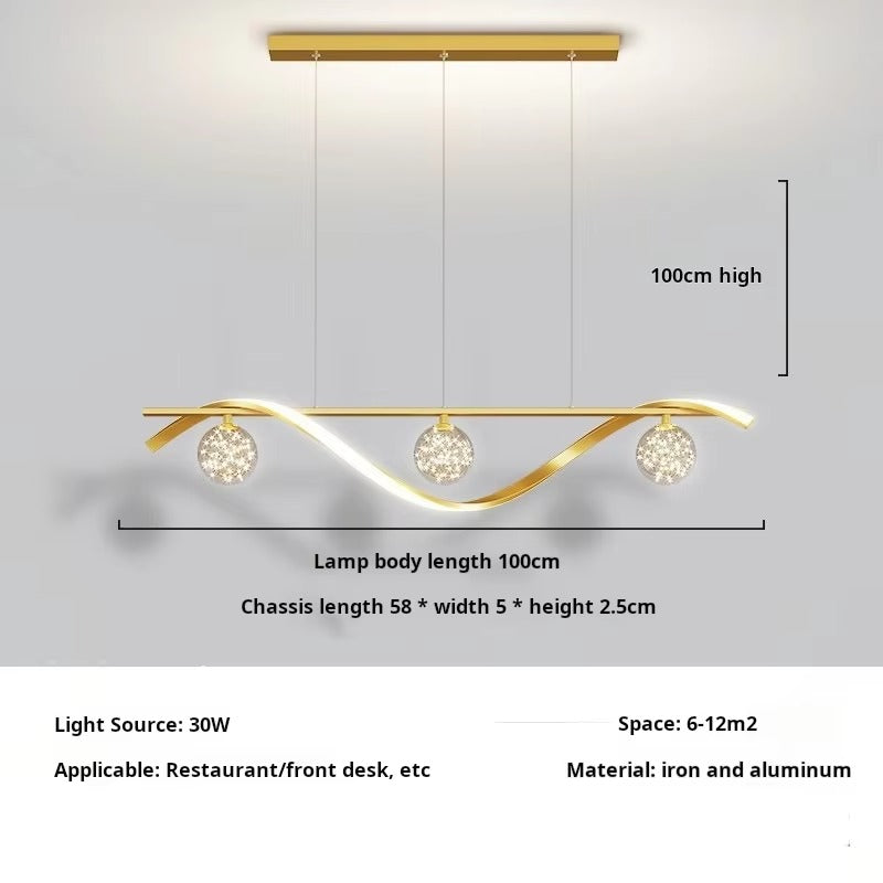 Nordic Modern Luxury Internet Famous Starry Sky Restaurant Chandelier Simple Cross-border Hot Selling LED Pendant Lamp