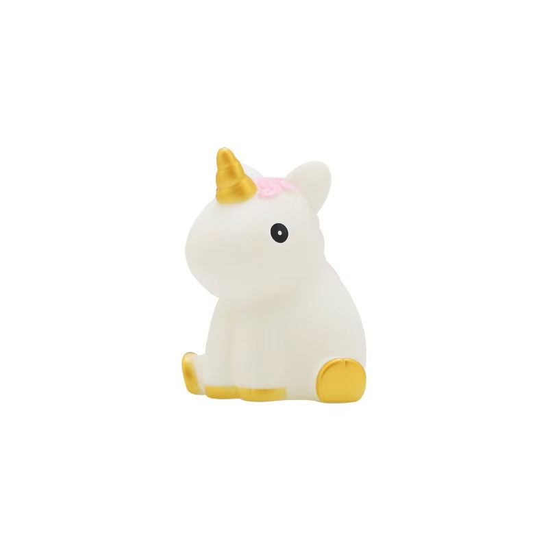 LED Chubby Unicorn Night Light for Kids Touch Control Desk Lamp with Comfortable Design Street Vendor Supply for Student Dorm & Bedside