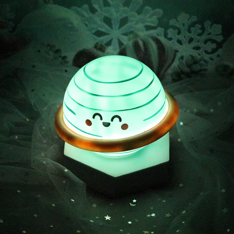 Wholesale LED Night Planet Cute Mini Duck Bedside for Kids ABS Silicone Warm Changing Touch Switch for Room Living Room Use