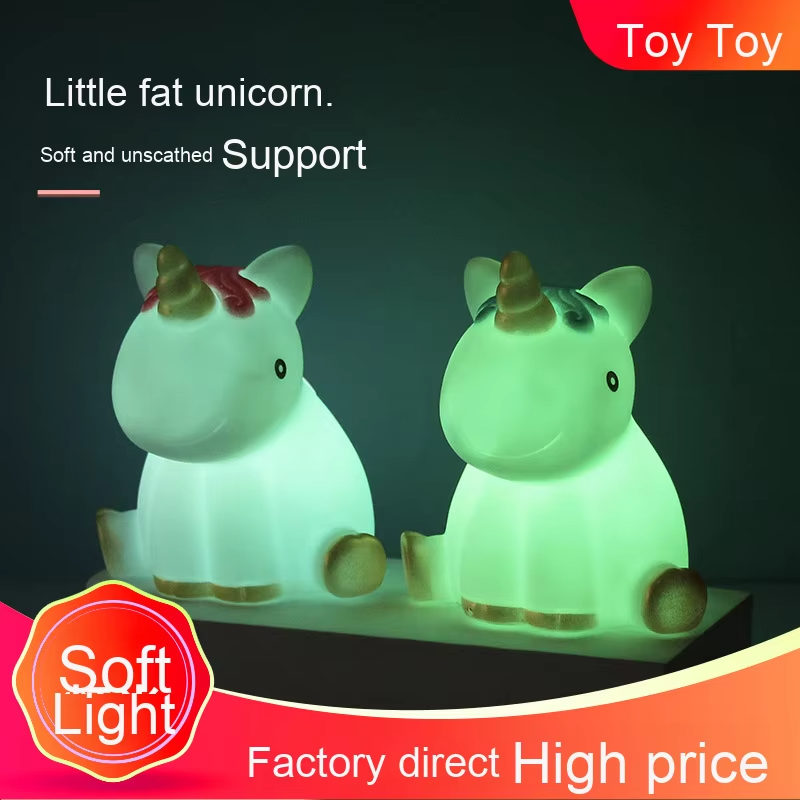 Cartoon PVC Luminous Doll Night Light Creative Bedroom Ornament & Street Stall Toy with LED Battery Wholesale Factory Direct Lighting Decor