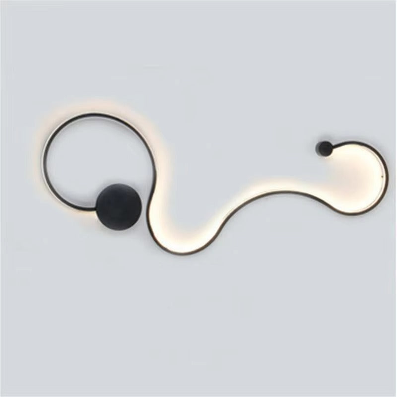 Nordic Style Snake Wall Light | Creative Modern LED Decor for Living Room & Bedroom