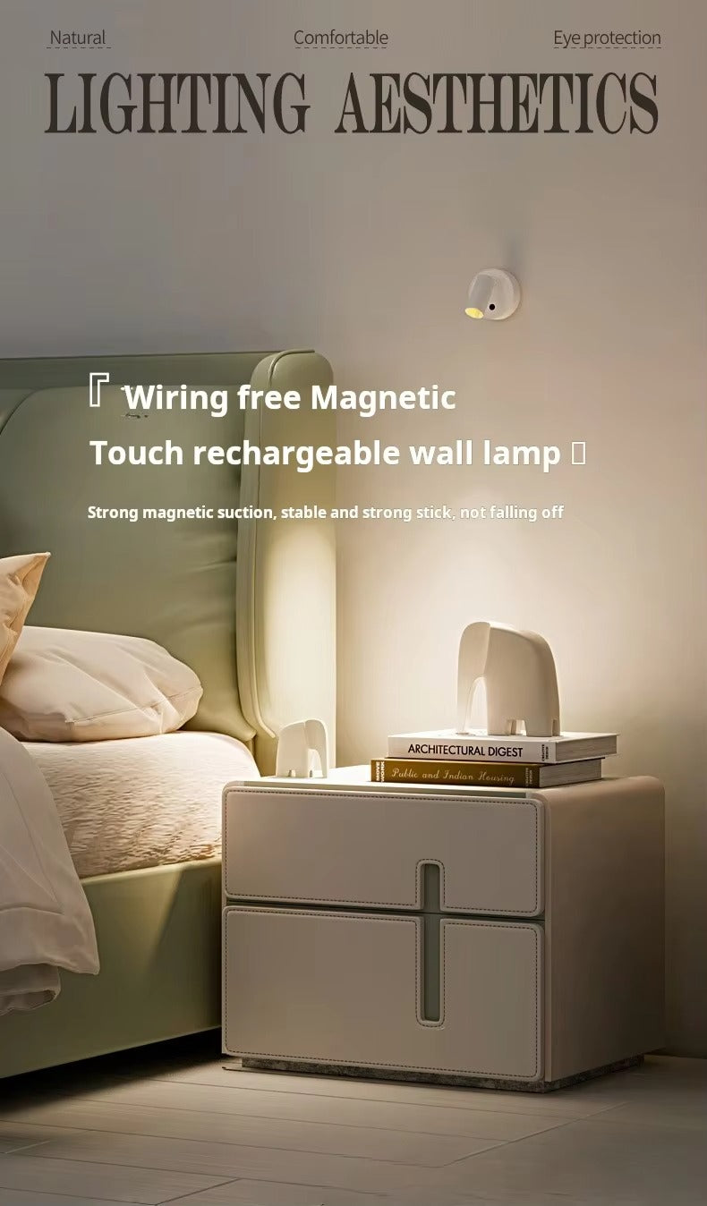 USB Charging Magnetic Wall Lamp | Adjustable Spotlight for Corridor & Entrance | Wall-Washing Painting Night Light for Bedroom