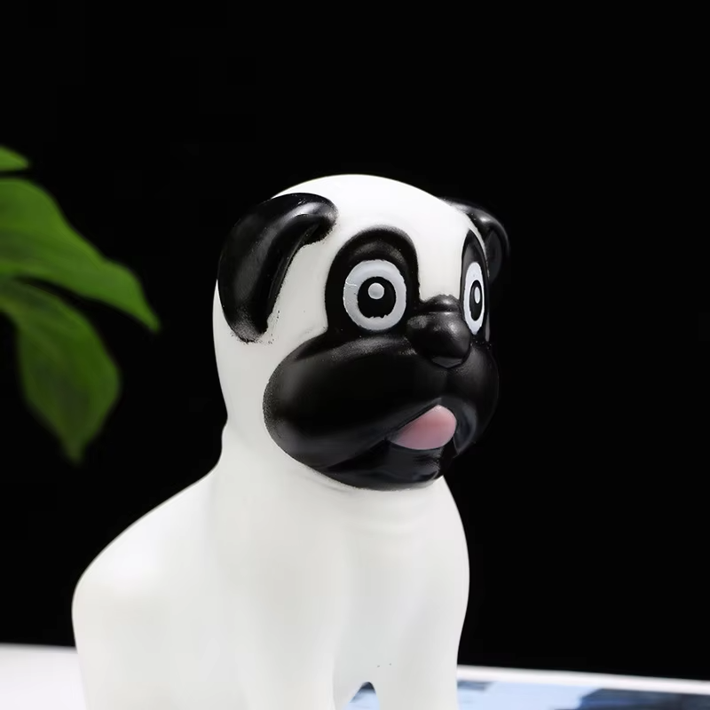 Wholesale LED Colorful Pug Night Light | Touch-Control Silicone Bedside Lamp for Kids | Small Nightlight for Street Stalls