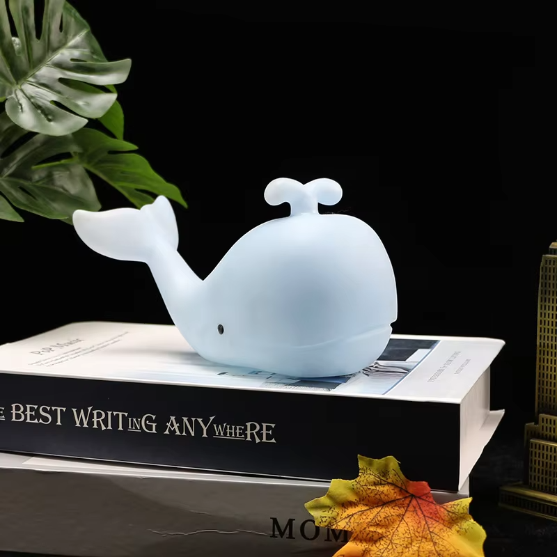 Wholesale Whale LED Night Light for Kids | Warm Color Touch Switch | Bedside Lamp for Home & Street Stalls