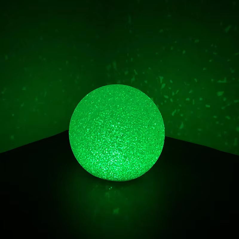 Creative Starry Sky Night Light for Kids' Bedrooms 8cm Crystal Glass Lamp with Wooden Base, LED Decorative Lighting
