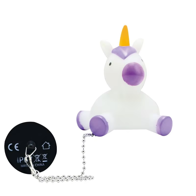 Creative PVC Whale Night Light | Colorful LED Bedside Lamp with Water-Spraying Design | Cute Ornament for Bedroom Atmosphere