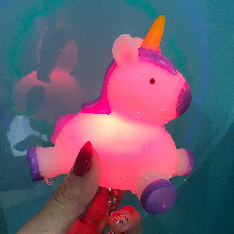 Creative PVC Whale Night Light | Colorful LED Bedside Lamp with Water-Spraying Design | Cute Ornament for Bedroom Atmosphere